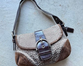 Vintage Y2K Coach Brown Mini Soho Shoulder Bag