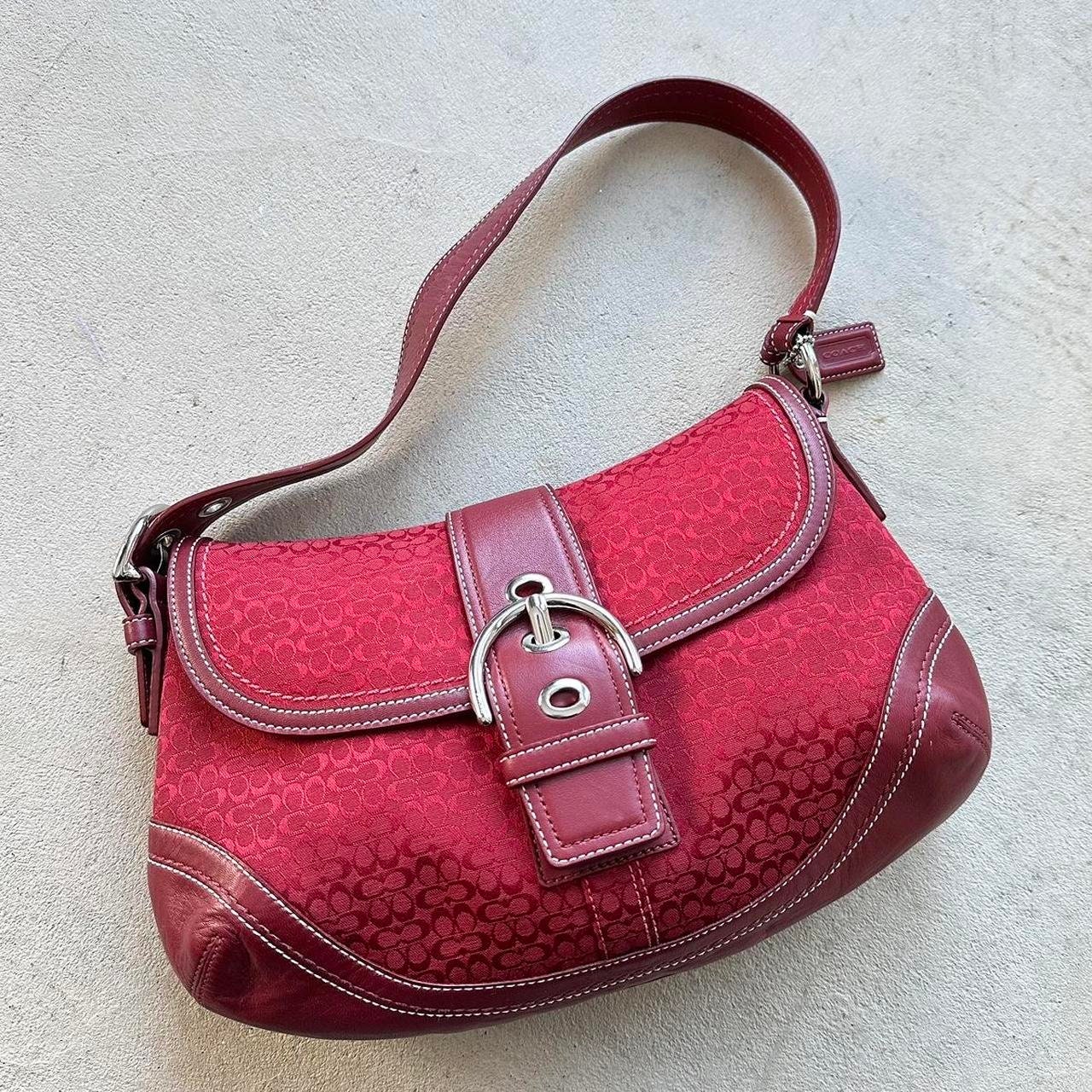 Vintage Y2K Coach Red Soho Shoulder Bag - Etsy Vintage Y2K Coach Red Soho Shoulder Bag - Etsy