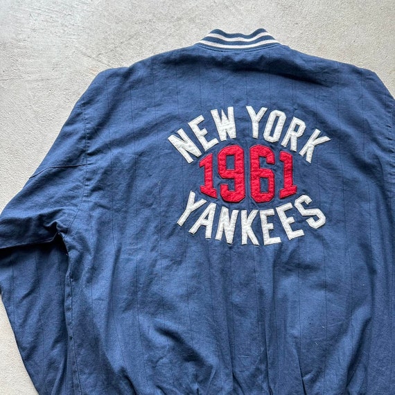 Vintage New York Yankees Blue Reversible Mirage J… - image 4