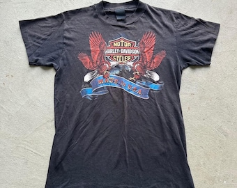 Vintage 80’s Harley Davidson 3D Emblem Tee