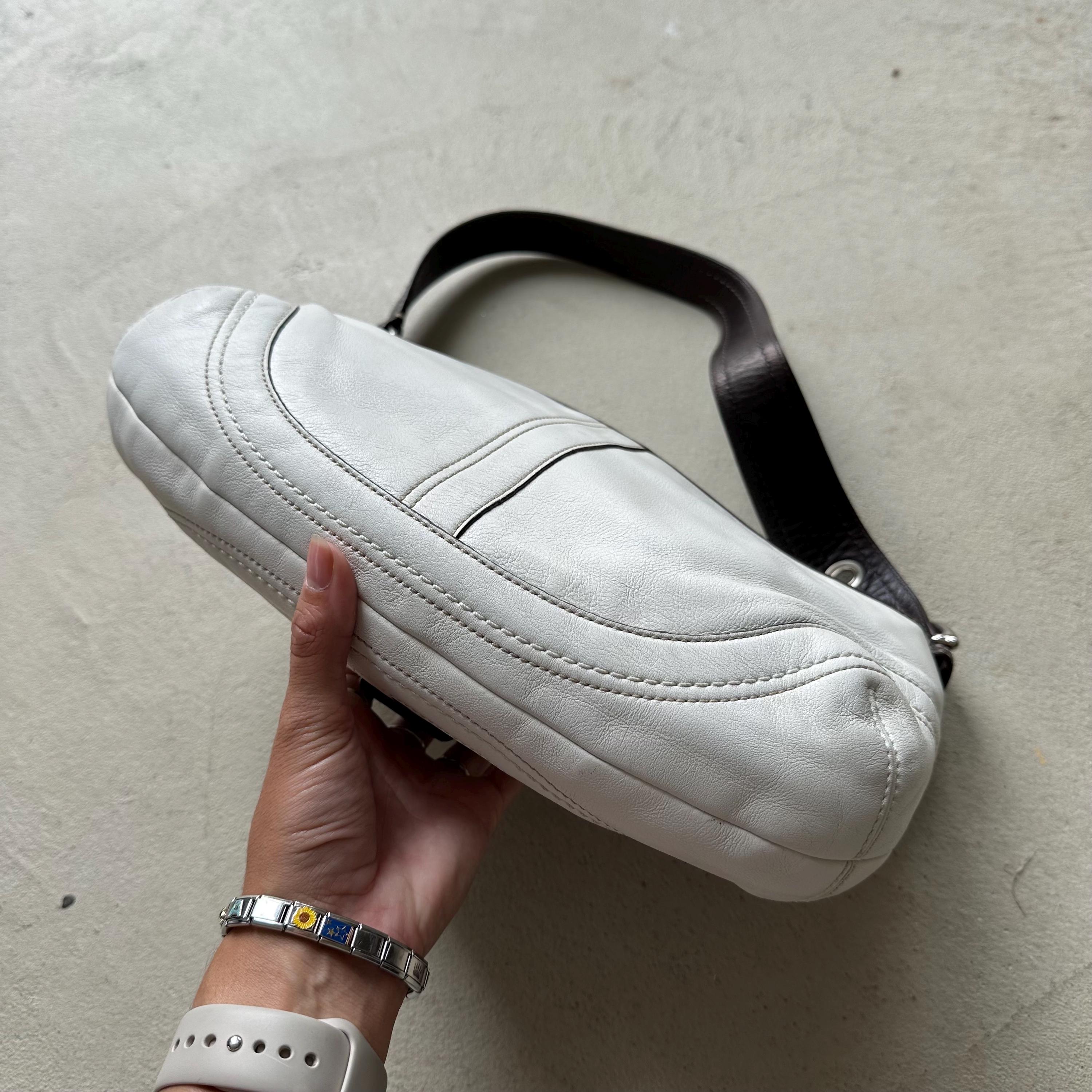 Vintage Y2K Coach White Leather Soho Shoulder Bag - Etsy