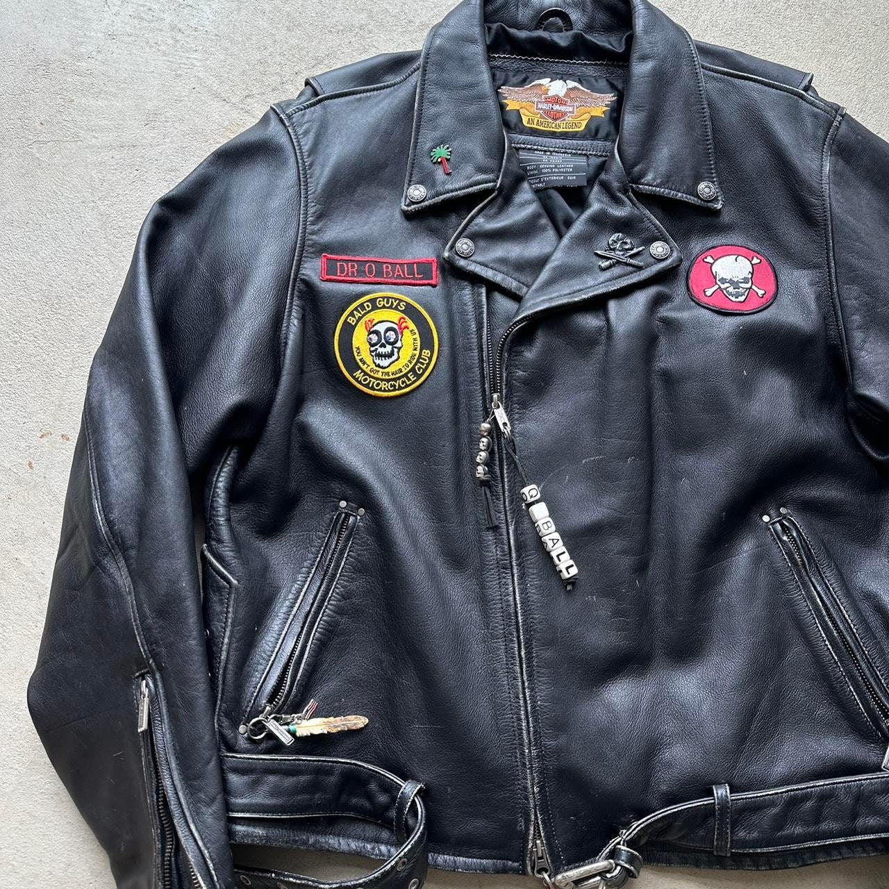 Vintage Harley Davidson Leather Biker Jacket - Etsy