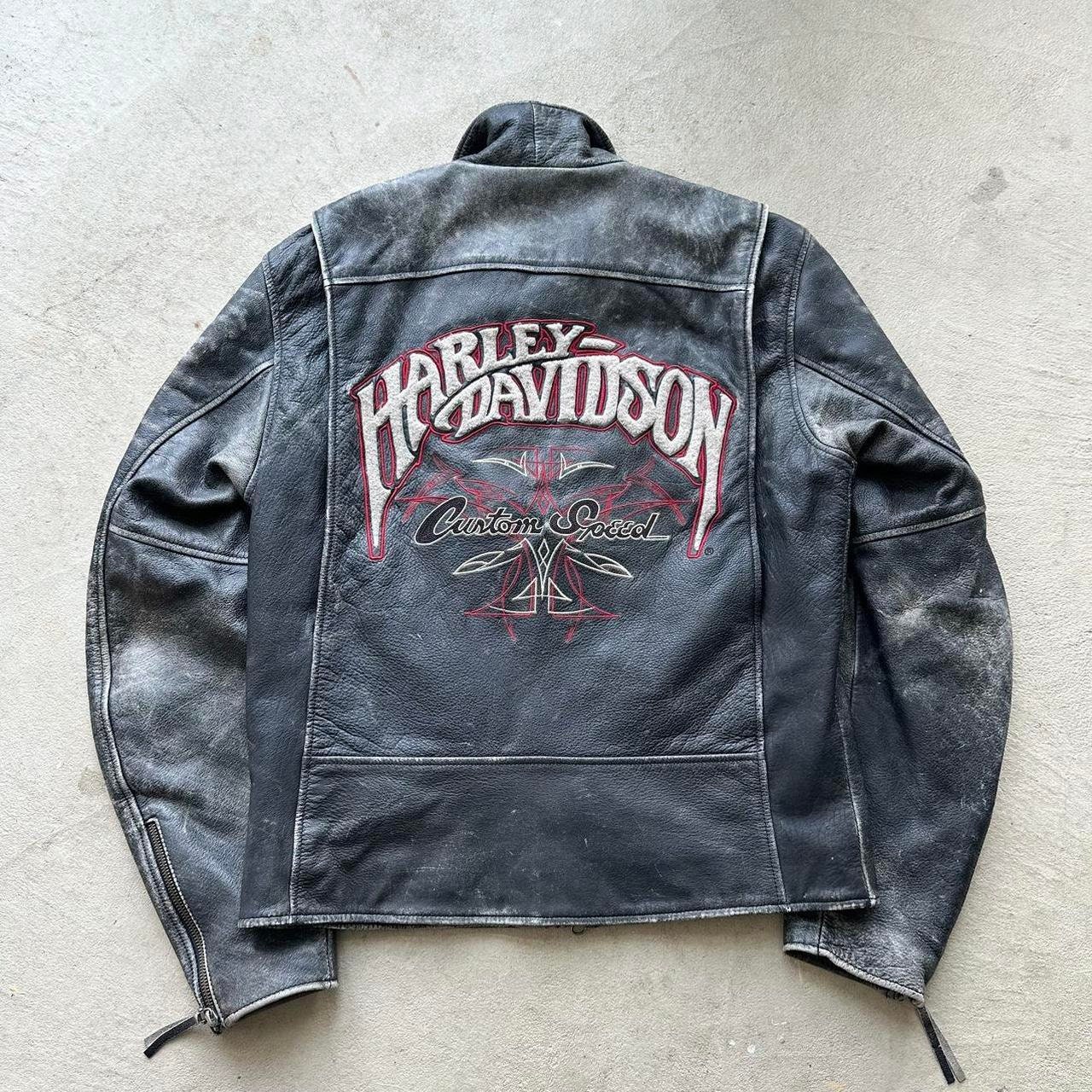 RARE! Vintage Harley Davidson Leather Motorcycle Jacket - Etsy RARE! Vintage Harley Davidson Leather Motorcycle Jacket - Etsy