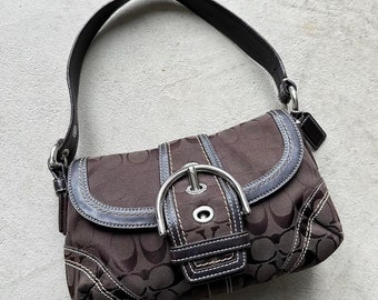 Vintage Y2K Coach Brown Mini Soho Shoulder Bag