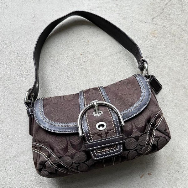 Vintage Y2K Coach Brown Mini Soho Shoulder Bag