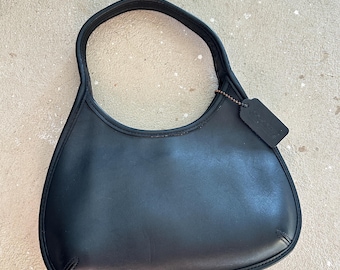 Vintage Coach Mini Ergo Black Shoulder Bag 9027 - Etsy