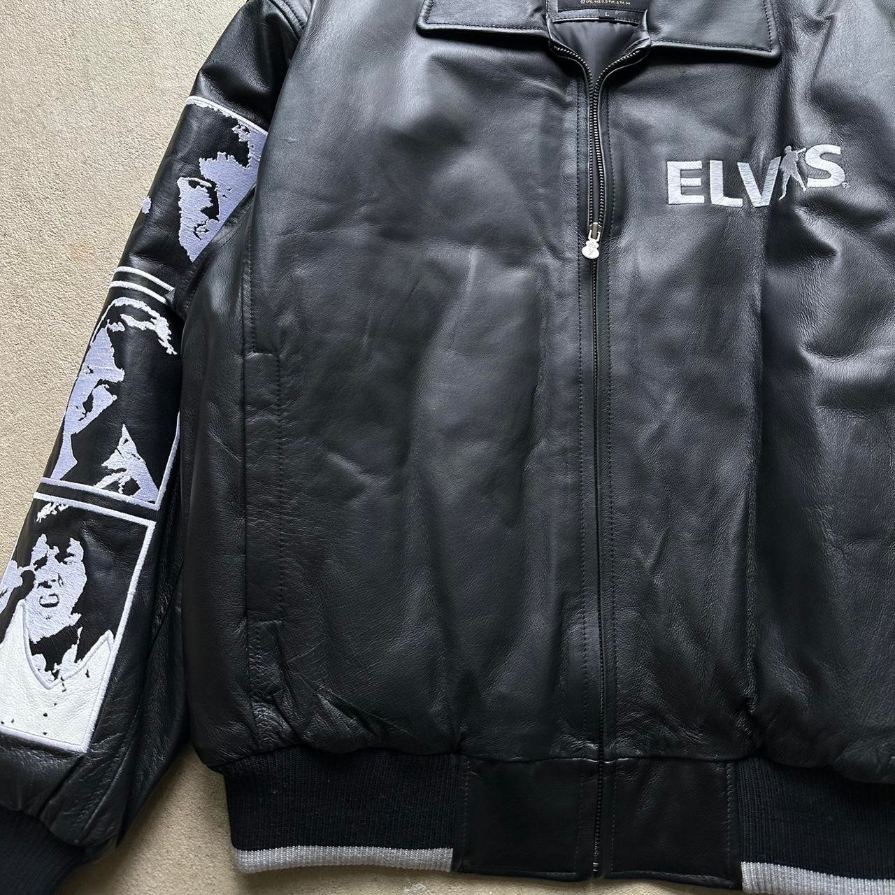 Vintage Elvis Presley Leather Embroidered Jacket - Etsy