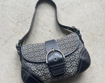 Vintage Y2K Coach Black Mini Soho Shoulder Bag