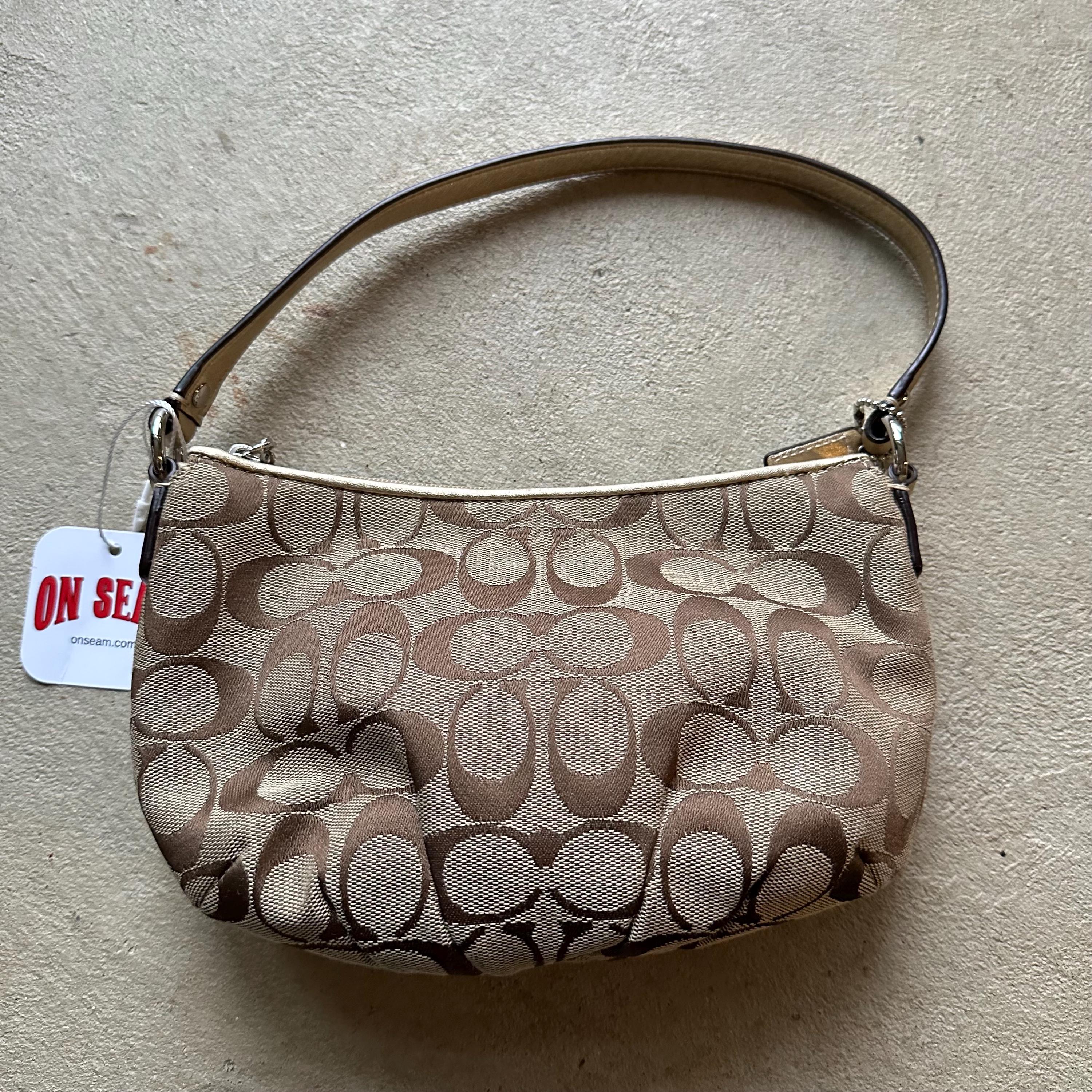 Vintage Y2K Coach Brown Patterned Mini Shoulder Bag - Etsy