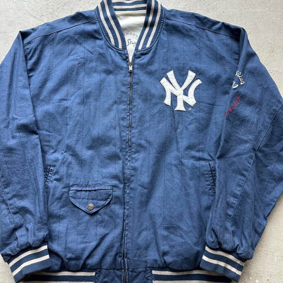 Vintage New York Yankees Blue Reversible Mirage J… - image 3