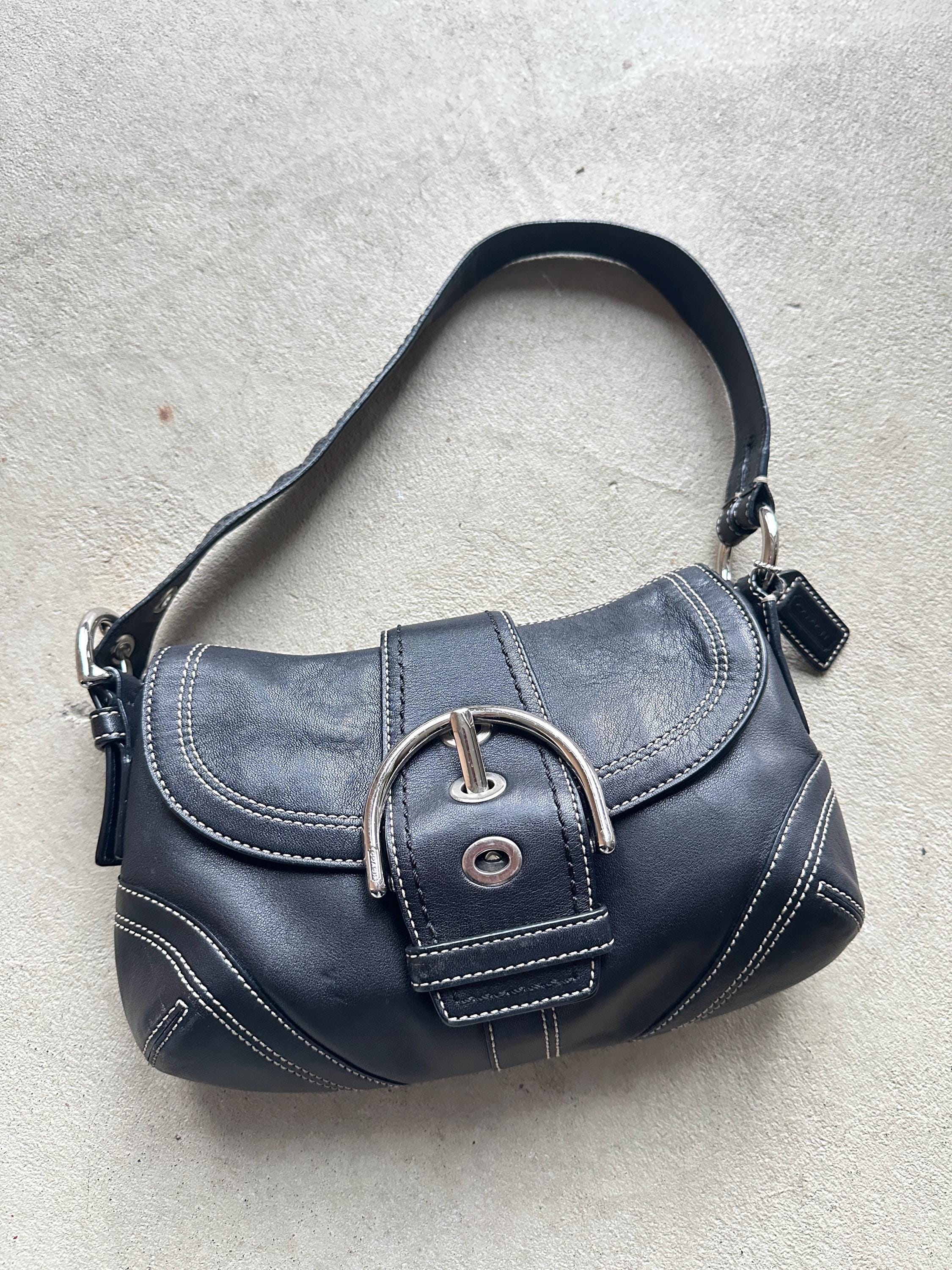 Vintage Coach Black Mini Soho Shoulder Bag - Etsy Israel