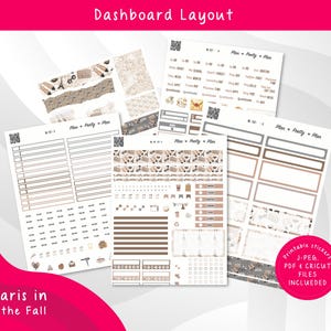 LAUREL DENISE the SCOUT Paris in the Fall Weekly Kit - September Monthly Stickers, Planner Stickers Sept, Printable Weekly Monthly, LD137