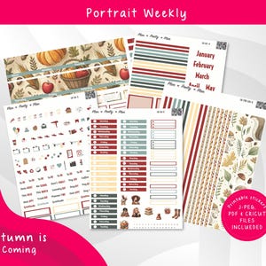 LAUREL DENISE the SCOUT Autumn is Coming Weekly Kit - September Monthly Stickers, Planner Stickers Sept, Printable Weekly Monthly Kit, LD134