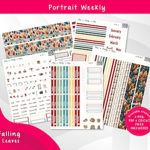 LAUREL DENISE the SCOUT Falling Leaves Weekly Kit - September Monthly Stickers, Planner Stickers Sept, Printable Weekly Monthly, LD136