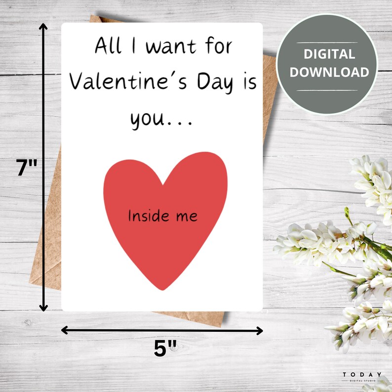 Printable Valentines Day Card, Train Card, Digital Download, E-card ...