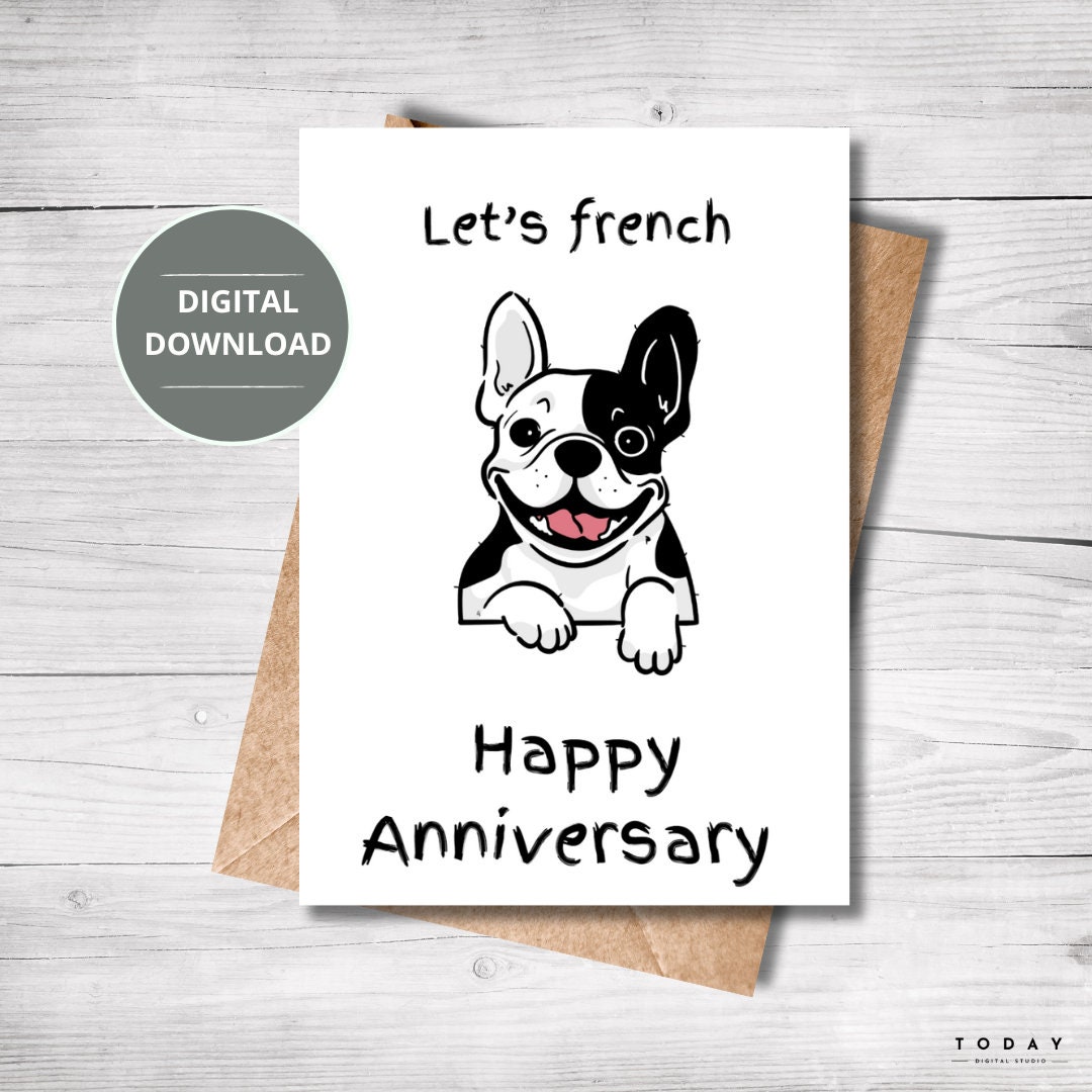 Printable Anniversary Card, Digital Download, E-card, Cute, Funny ...