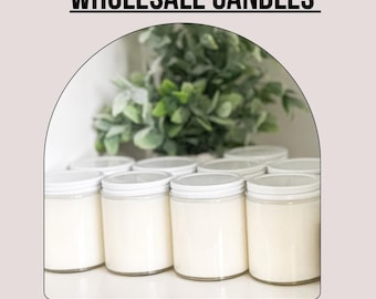 Pure Soy Wax Candles, Personalized Labels, Custom Label, Brandless, White Label, Private Label, 8oz