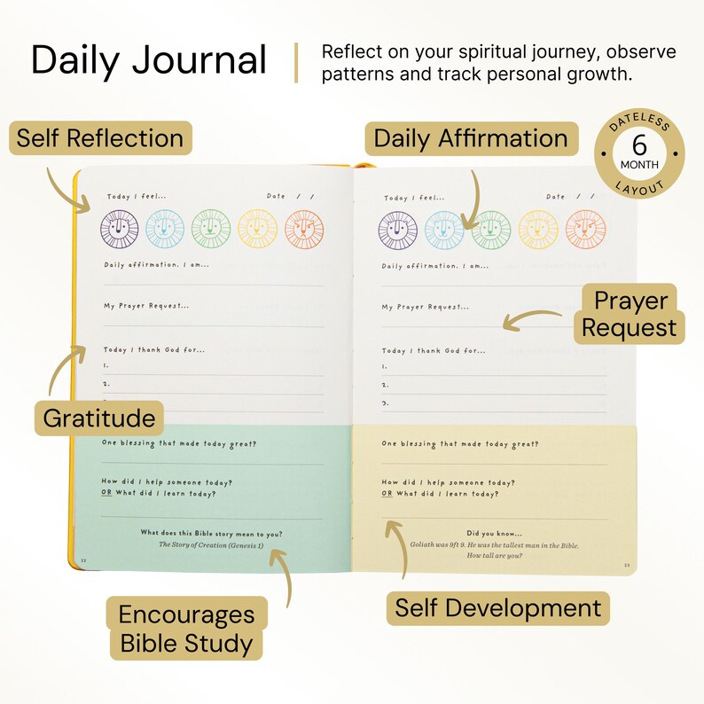 Children's Daily Prayer & Gratitude Journal (6-13 years). Christian Bible Study Book for Kids. Christian Kids Gift, Religious Books For Kids image 3
