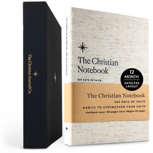 365 Days Of Faith Notebook, Bible Study Notebook For Women And Men, Daily Christian Prayer Journal In Gift Box, Scripture & Sermon Notebook