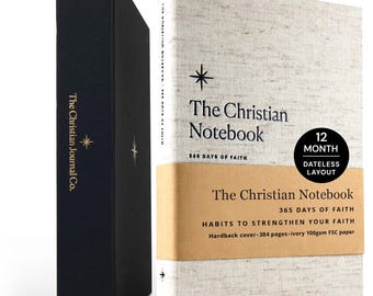 365 Days Of Faith Notebook, Bible Study Notebook For Women And Men, Daily Christian Prayer Journal In Gift Box, Scripture & Sermon Notebook