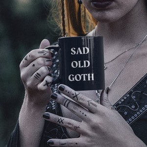 Sad Old Goth Mug