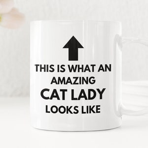 Amazing Cat Lady Coffee mug - amazing cat lady gift, cat rescuer gift, cat foster gift mug