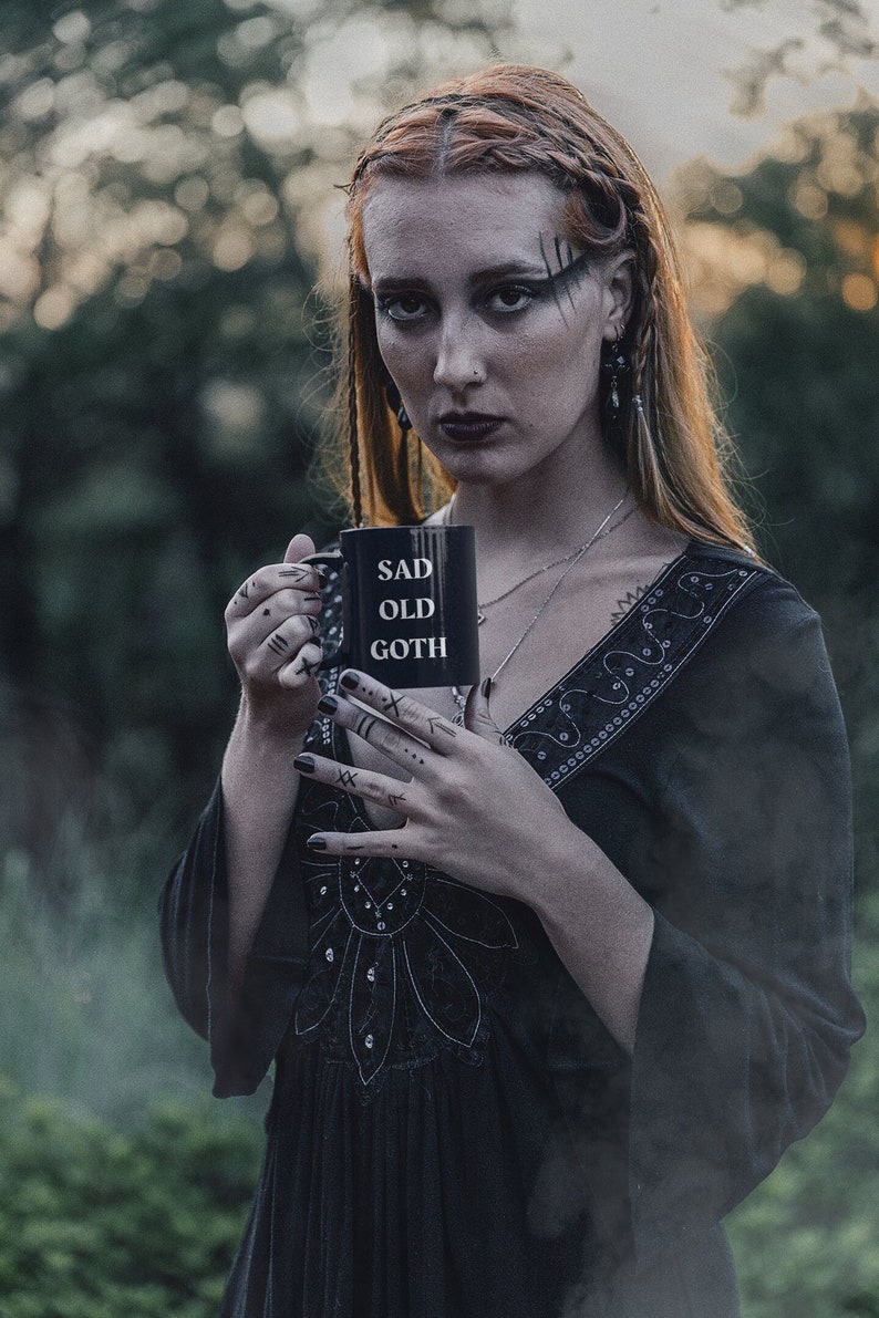 Sad Old Goth Mug
