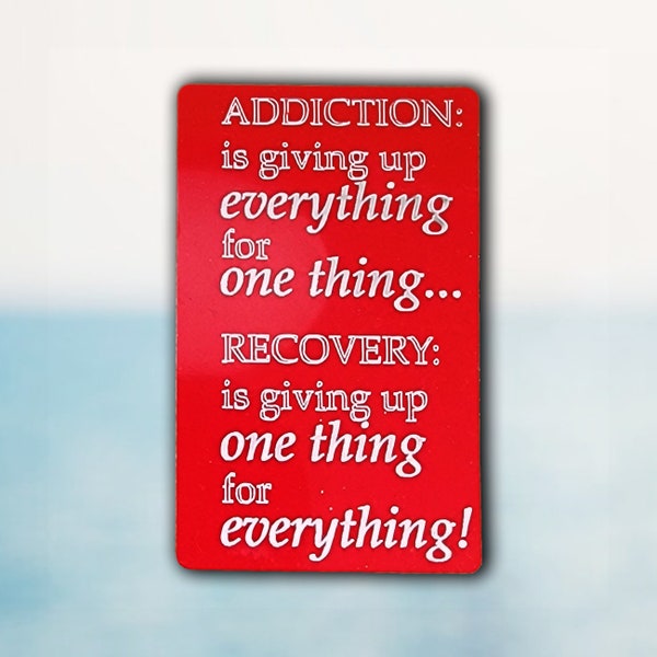 Addiction recovery sobriety affirmation NQTD support cards for patients and counselors