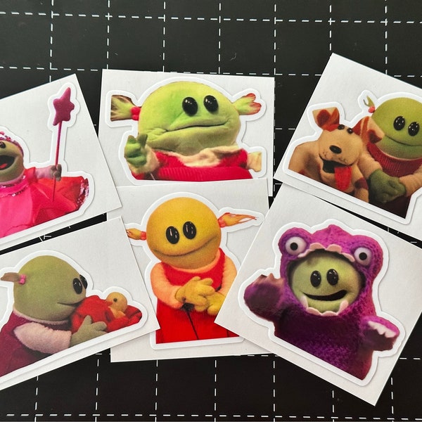 Who's That Wonderful Girl Sticker Pack, Little Birdie, Monster Mona, Nanalan Mona, Princess Mona, Mona and Russer, Waterproof Vinyl Sticker