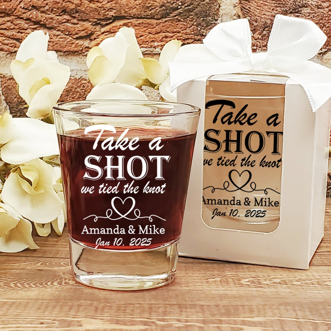 Wedding Favors Shot Glasses Gifts for Guests 1.75 Oz. Take Etsy Canada