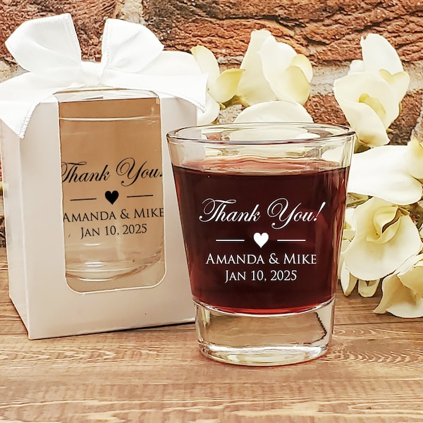 Wedding Shot Glasses Etsy