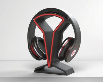 Modern Headphone Stand: Eco-Friendly Desk Organizer