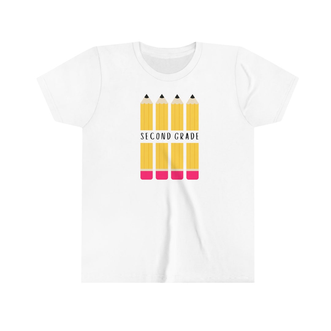 Second Grade Back to School Tee Pencils Youth T-shirt - Etsy