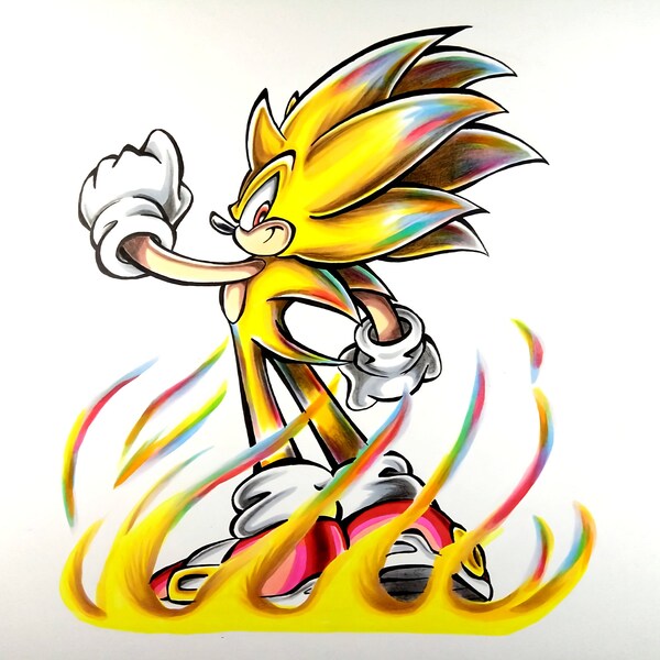 Super Sonic Wall Art - Etsy