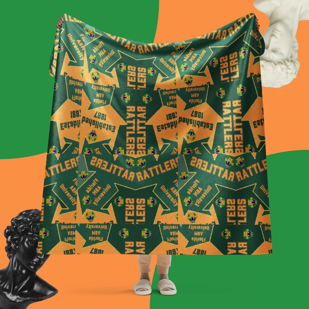 FAMU Sherpa Blanket matching Pillow Available Etsy