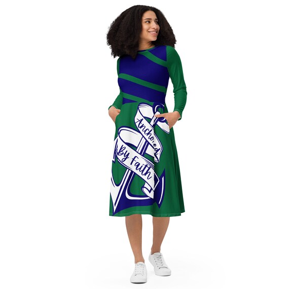 knee length dresses for ladies Black Floral Faith Midi Dress main image 1