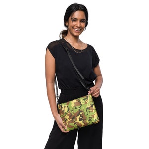 Camo Crossbody Bag (matching dress, shoes, leggings, sports bra, gym bag available)