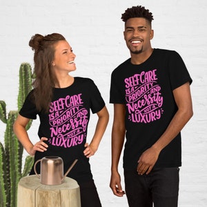 Camiseta unissex de autocuidado