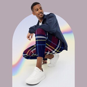 Plaid Unisex Track Pants