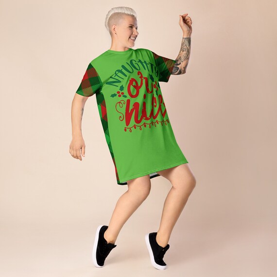 white christmas dresses Sale Have Yourself A Merry Little Christmas Truck Holiday Casual Dress Small / Green for Woman main image 0