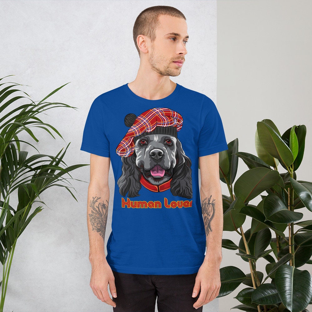 Cocker Spaniel Human Lover Unisex t-shirt
