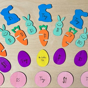 Easter Egg Fillers for Egg Hunt, 25 Easter Hunt Tokens, Personalized Reusable Tokens, Easter Token, Environmentally Friendly, Customizable