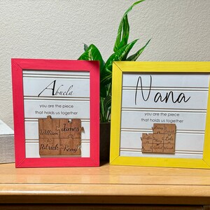 Personalized puzzle piece mom sign, You are the pieces that holds us together, Personalized gifts for Mom, Grandma, Abuela, and Mimi