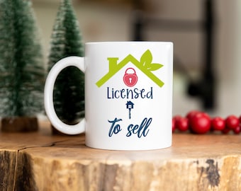 Licensed to Sell Realtor Mug, Real Estate Agent Mug, Custom Mug, Your Logo Here Mug, Brand Logo Mug, Custom Team Mug