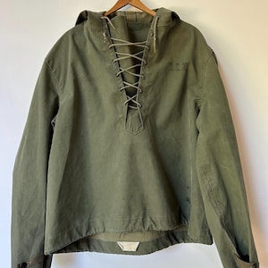 Giacca a vento vintage NXSX della Marina Militare degli Stati Uniti della Seconda Guerra Mondiale, modello NXSX, da cantiere.
