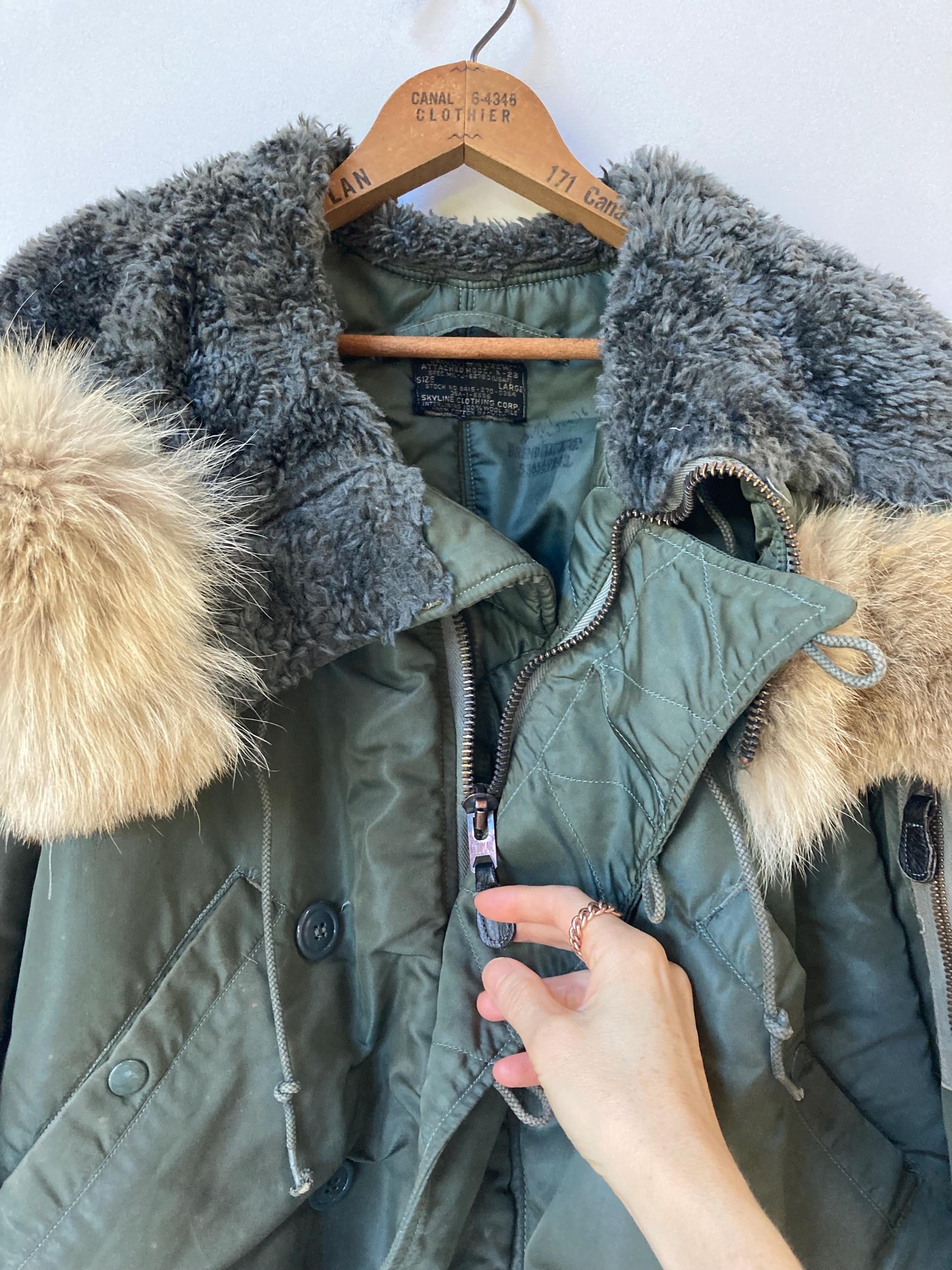 ジャケット・アウター 60'S U.S.A.F N-2B Fright Jacket Vintage 1960's USAF N-2B Flight Jacket With Coyote Lined