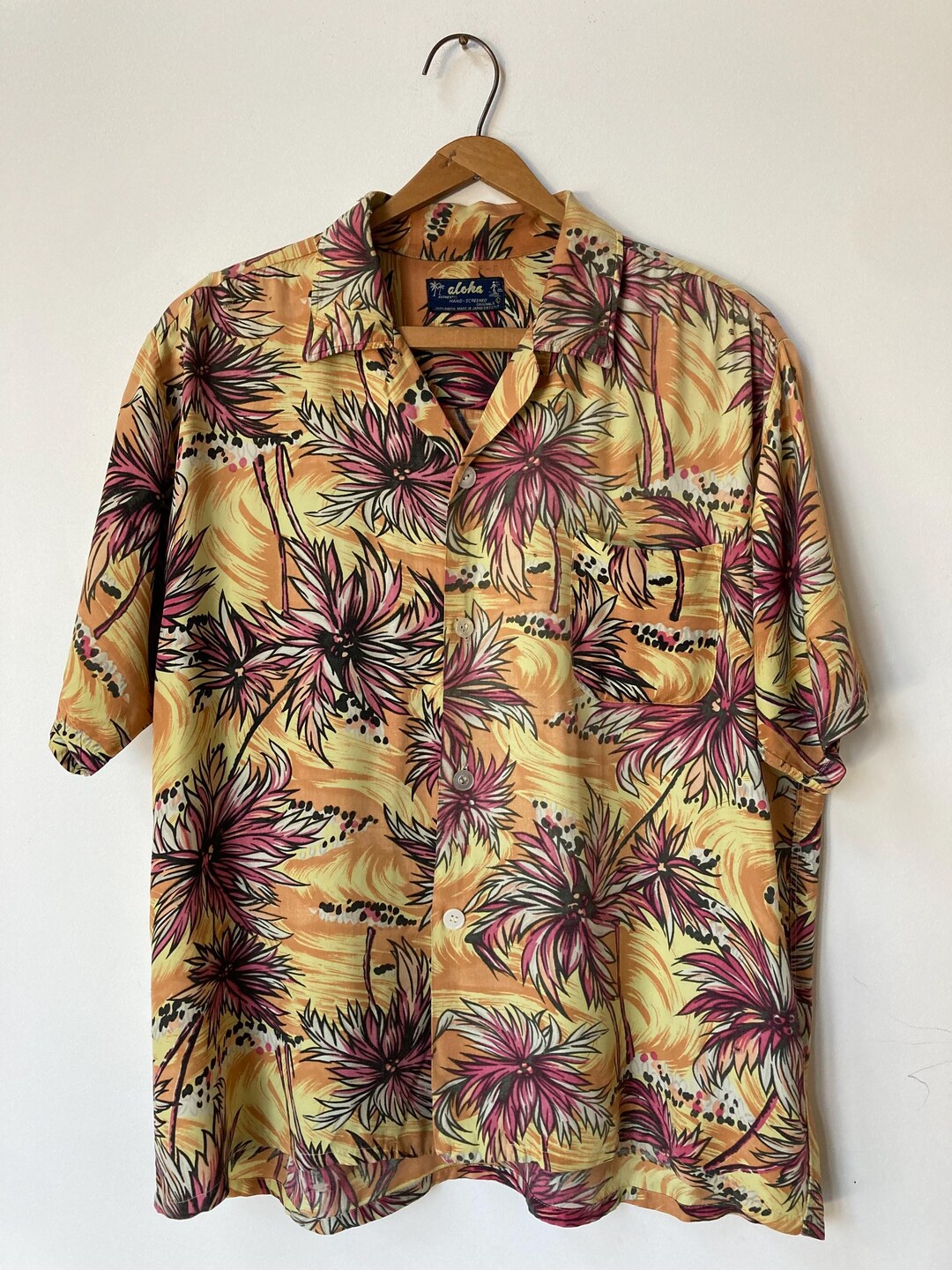 トップス 60s vintage rayon ALOHA shirt Vintage Aloha Shirt [Carlton of Hawaii] [1960s-] Vintage