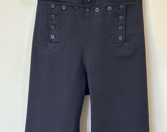 Pantaloni da marinaio in lana della Marina Militare degli Stati Uniti d'America del 1964