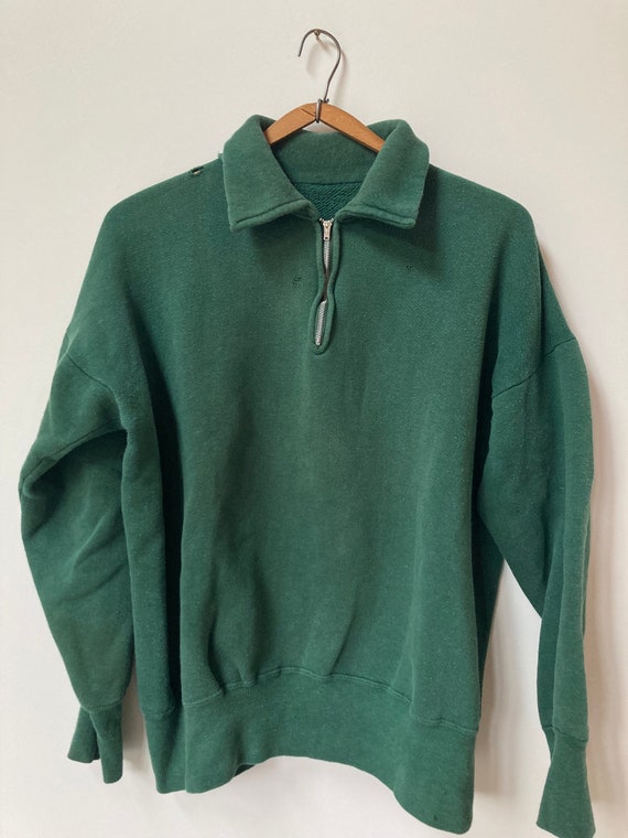 Vintage 1950’s Quarter Zip Sweatshirt - image 1