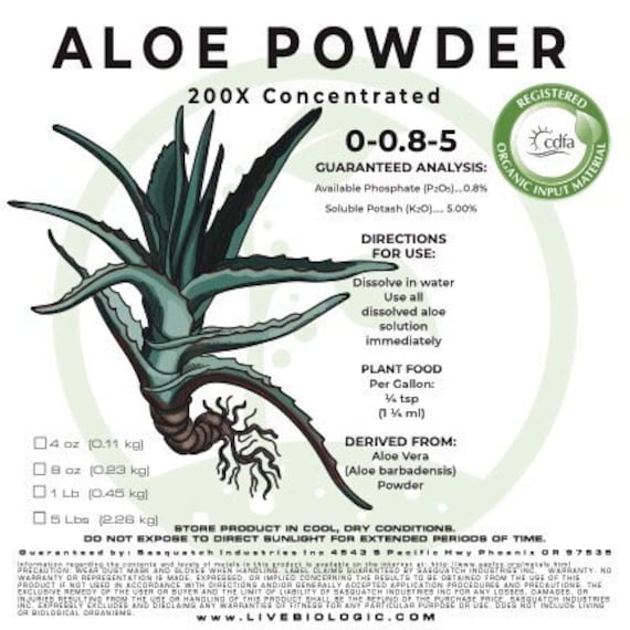 Biologic Systems Aloe Powder 200X Concentrated (0-1-5)